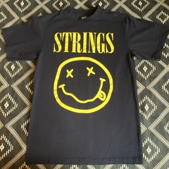 BILLY STRINGS Nirvana Mashup Jam Band Bluegrass T-Shirt. MEDIUM (NV) Preowned