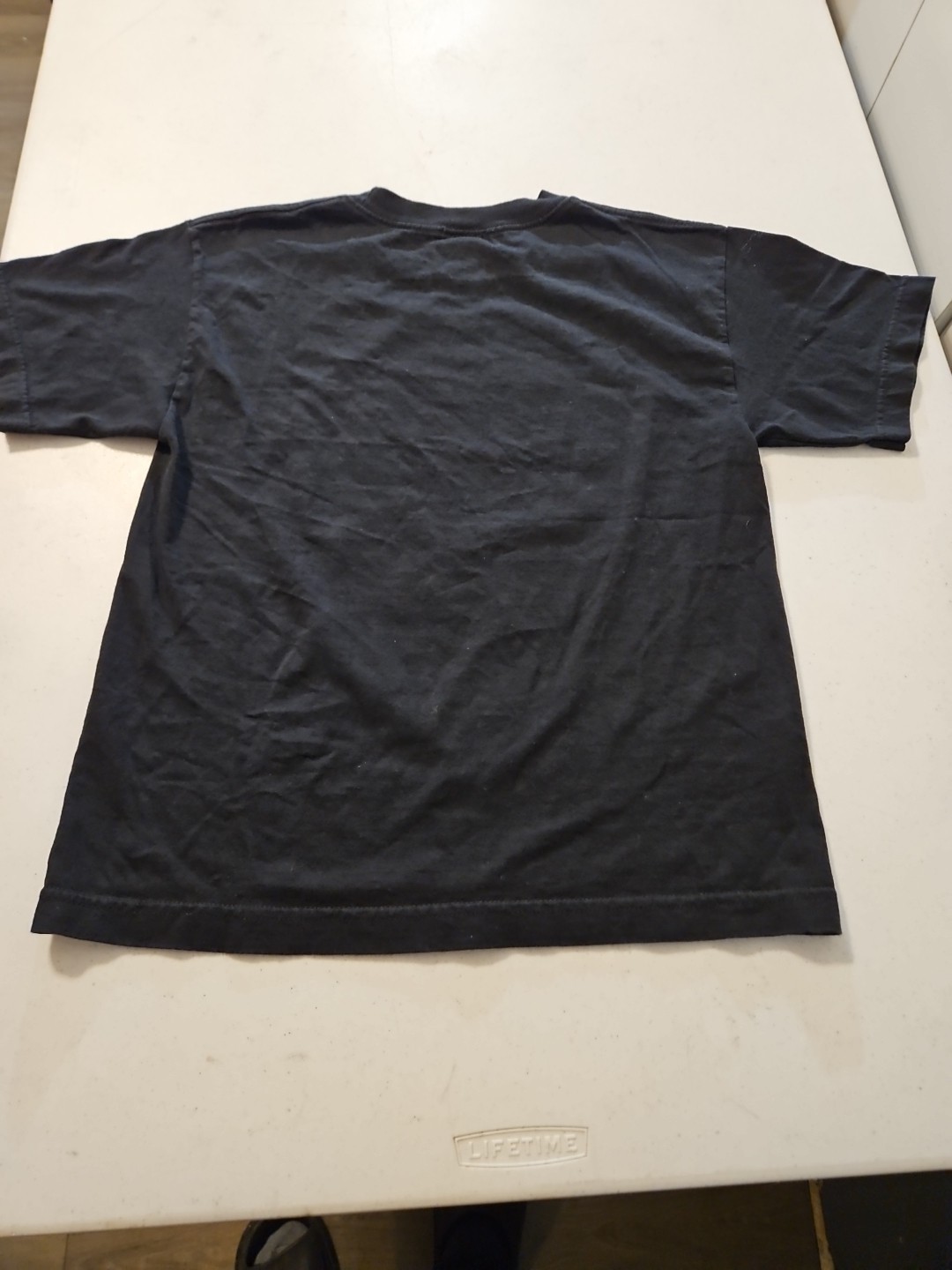 Vintage 90s Y2K Popeye The Sailor Man Cartoon Big Face T-Shirt Large Black (1213 gallery