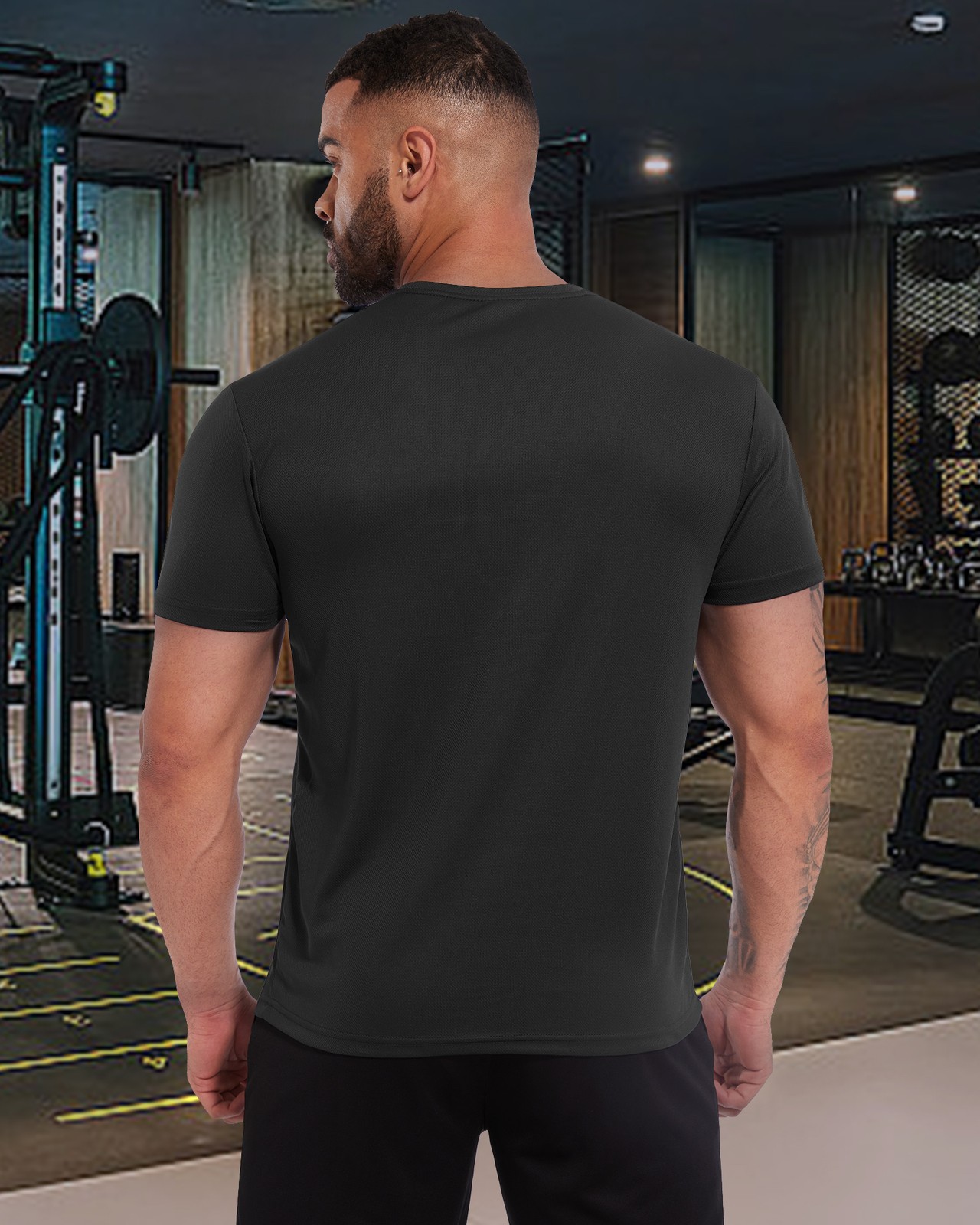 6pcs Men's T-shirts Gym Fitness Workout Top Quick Dry Tee Casual Daily Wear Soft gallery
