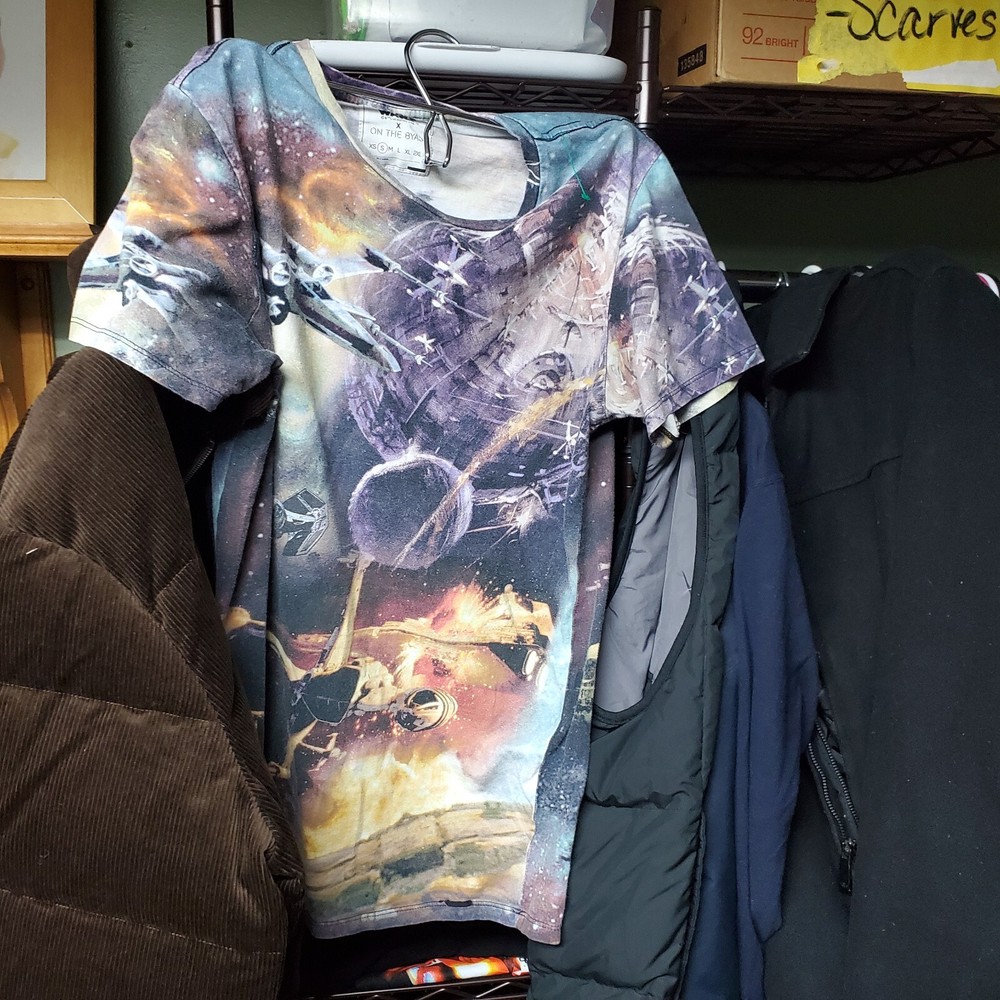 Star Wars On The Byas Collab Death Star Battle Scene All Over Double Sided…