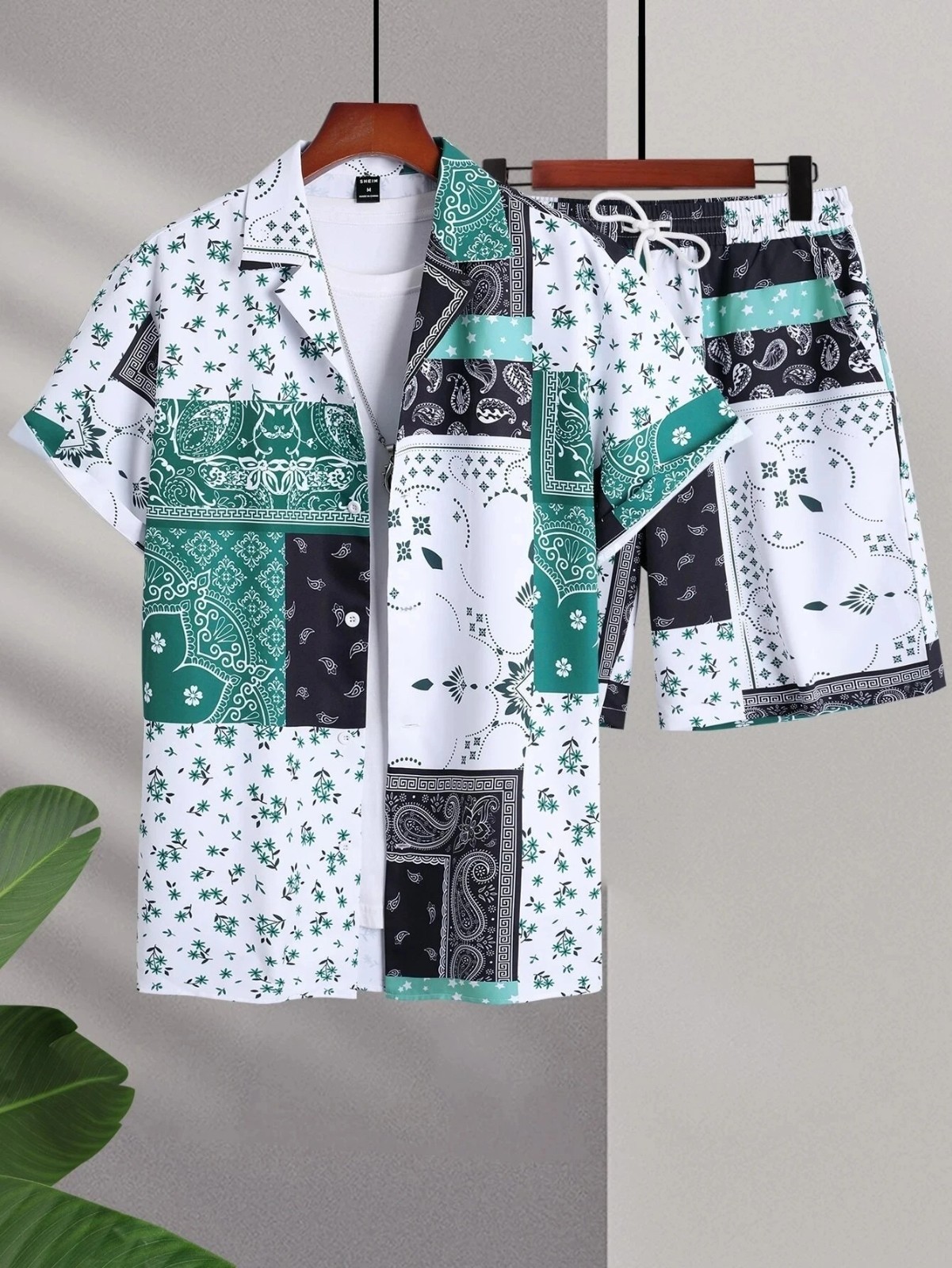Men Summer Outfit 2-Piece Set Short Sleeve T-Shirt and Shorts Sweatsuit Set gallery