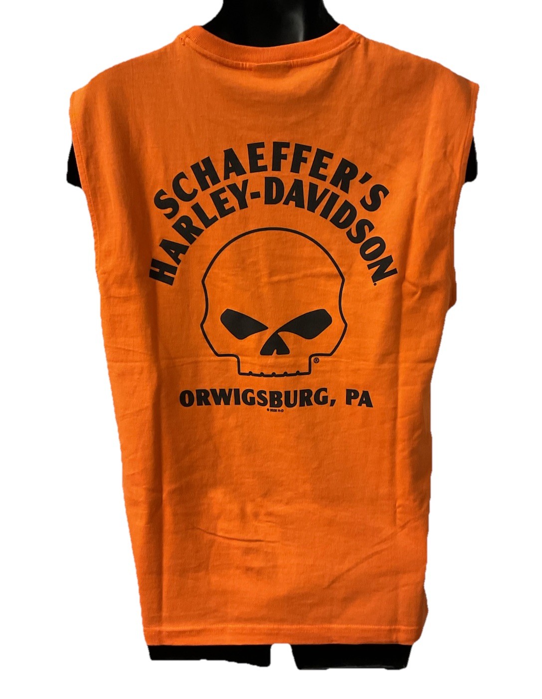 Harley Davidson Men's Face Sleeveless Tank Top Orange 3003037 gallery
