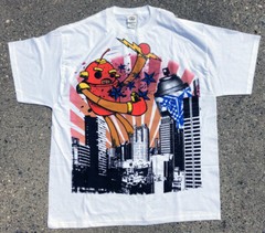 Robot Spray Can Graffiti Large Multi-color Screen Printed Tee Shirt Size XL LKNW