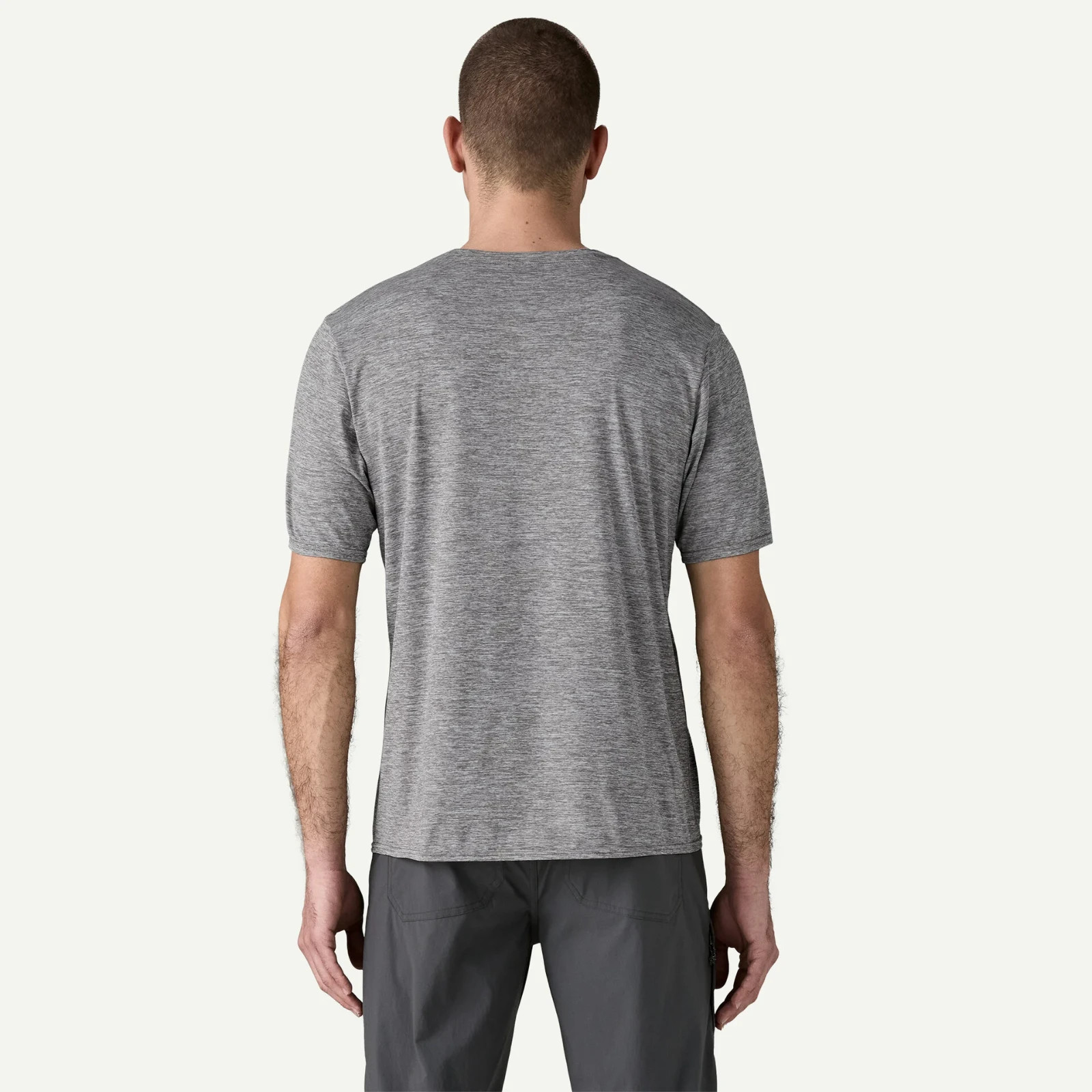 PATAGONIA MENS CAP COOL DAILY T SHIRT FEATHER GREY SIZE XL NWT $45 gallery