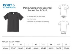 Port & Company® Essential Pocket Tee PC61P