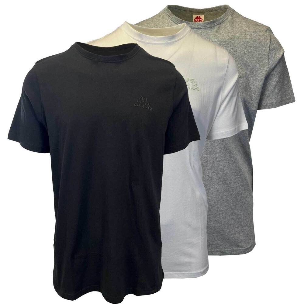 Kappa Men’s T-Shirt Crew Neck Solid Regular Fit S/S