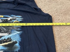 US Navy Second To None Blue Sleeveless Shirt Men’s 6XL Military Combat