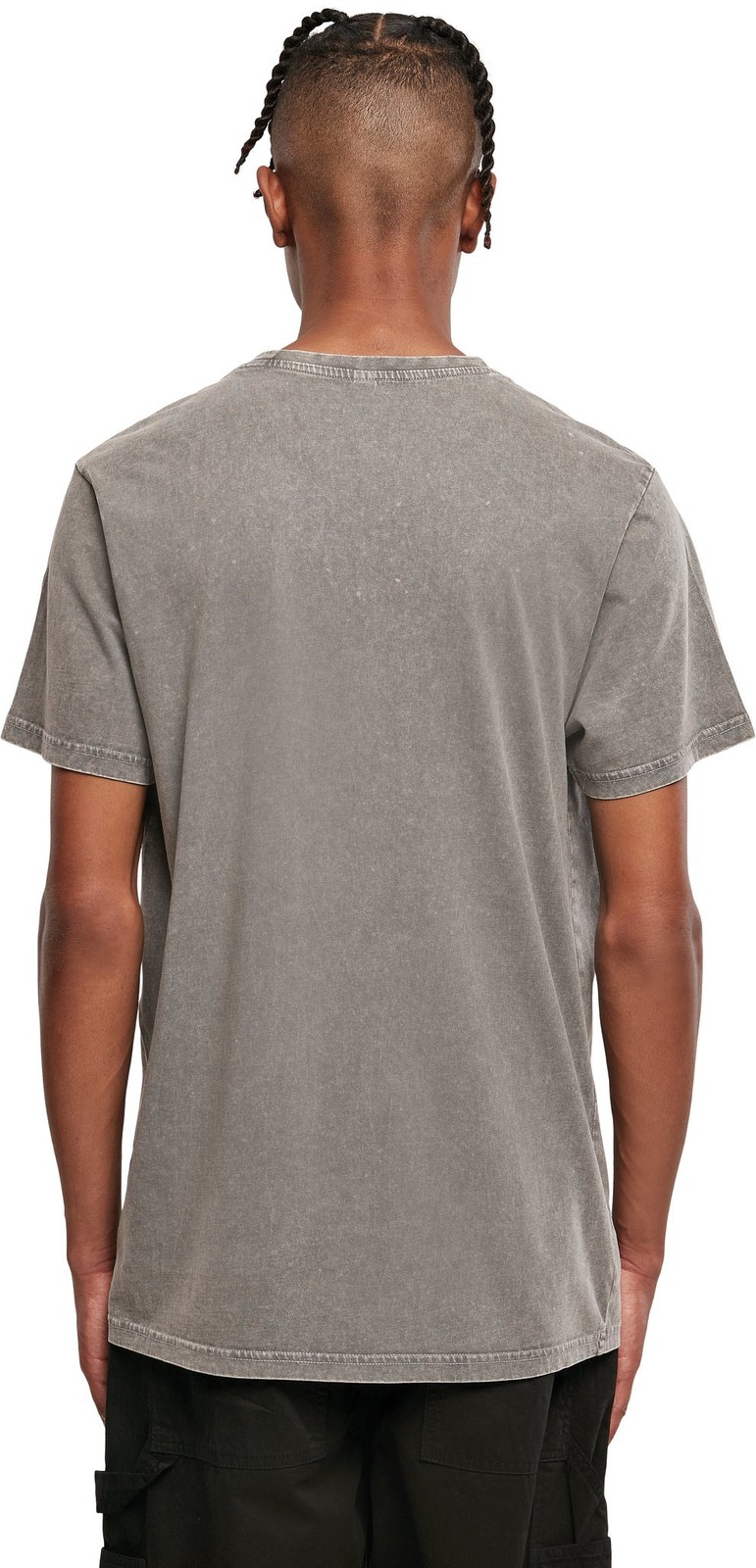 Acid Washed Round Neck Tee| Men's Urban style Crew Neck Relaxed Fit T-shirt gallery