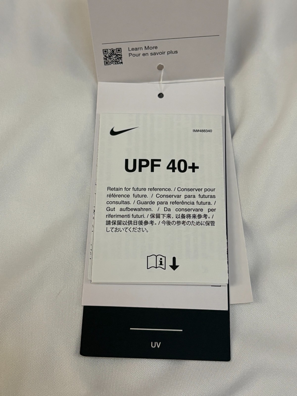 Nike White Dri Fit Swim Tee Shirt Hydroguard - Men's Size XL - UPF 40+ IQ7739-10 gallery