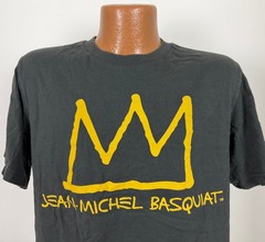 Jean-Michel Basquiat Shirt Medium Crown Pop Art Warhol Dark Slate Gray UNIQLO