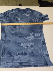 Lululemon Always Agile Short Sleeve Spray Diamond Dye Tee Size Large Blue Navy