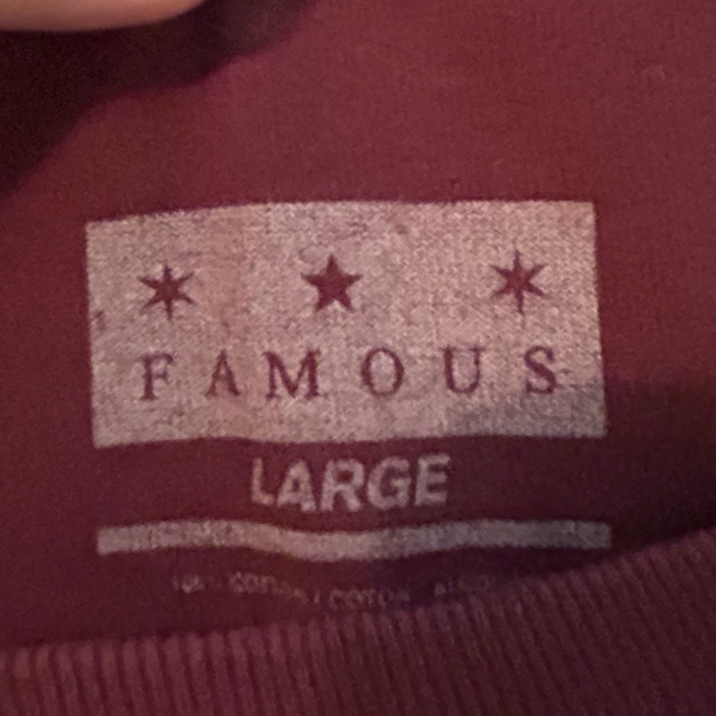 Famous Stars & Straps T Shirt Men’s Large Burgundy Travis Barker Brand Blink 182 gallery