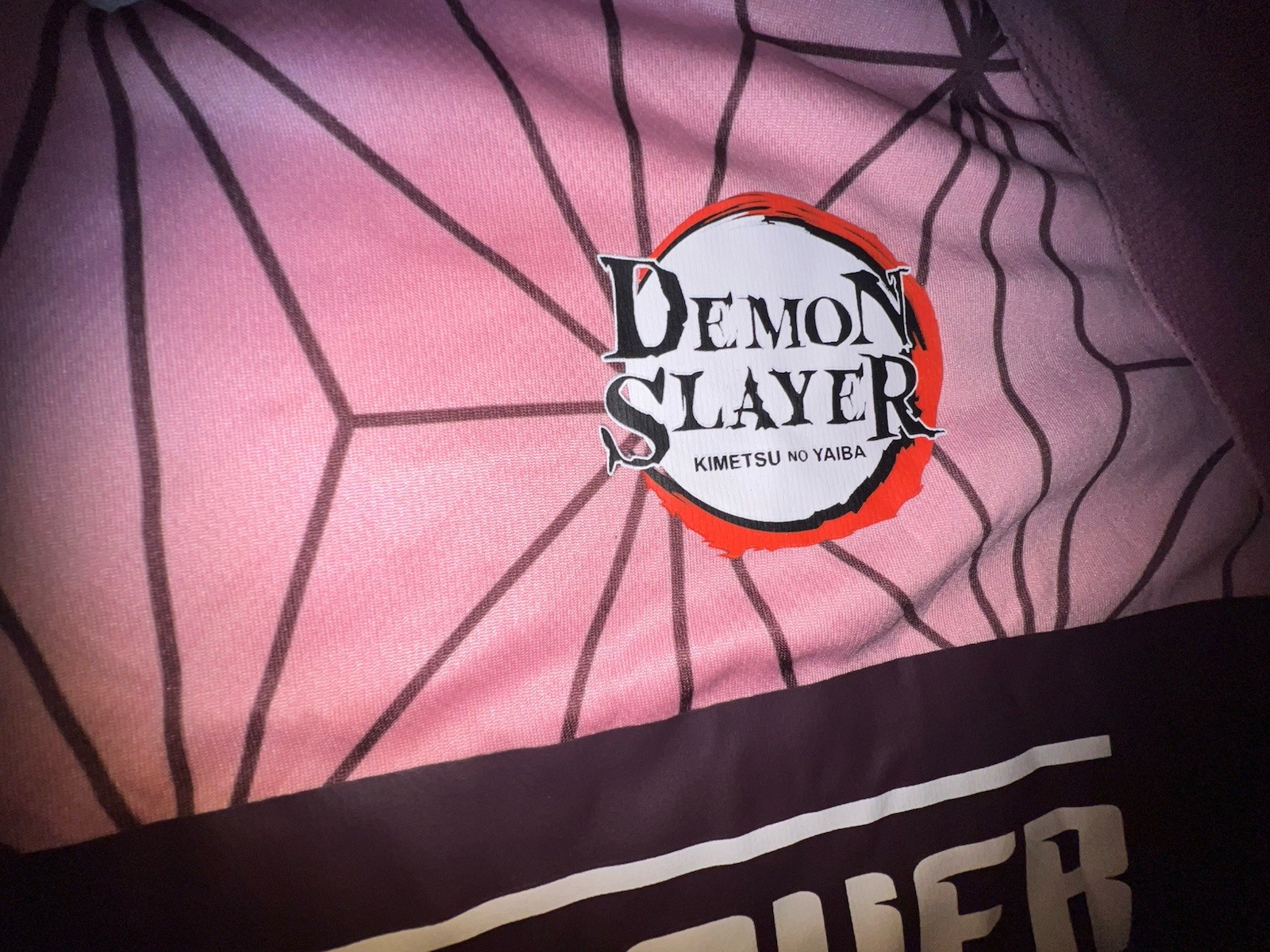 BoxLunch Demon Slayer Nezuko Soccer Jersey Pink Anime Shirt Mens Size Medium gallery
