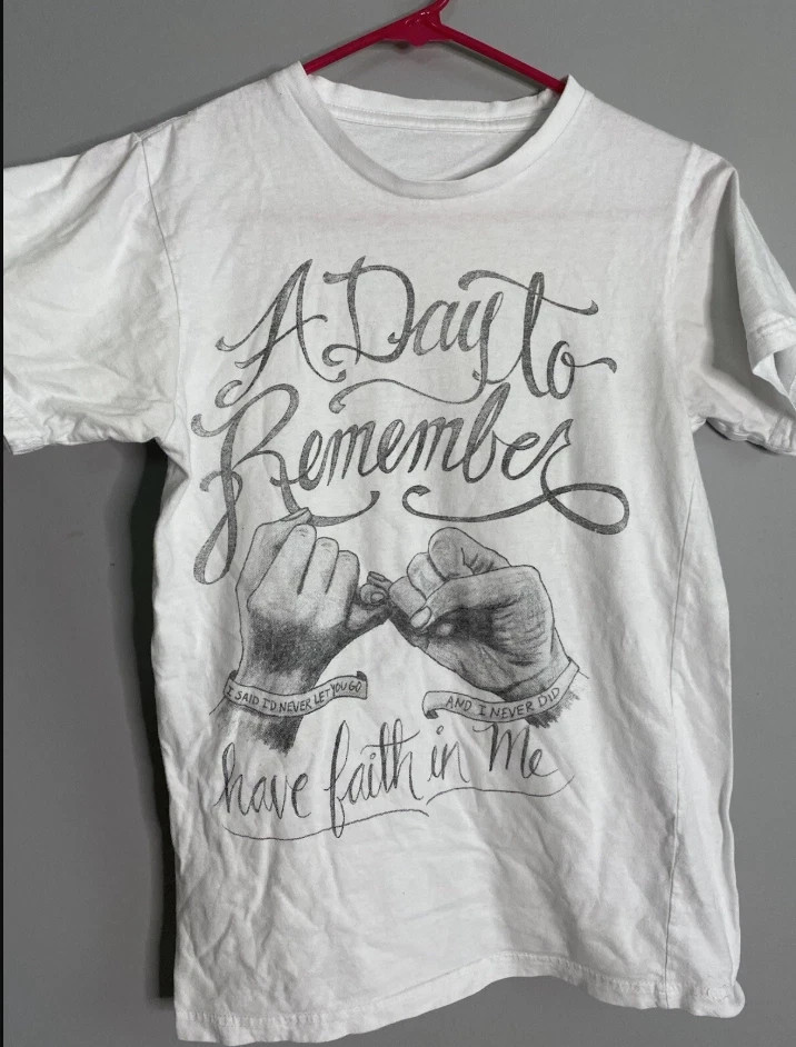 A Day To Remember Have Faith In Me short sleeve white color shirt KV36987 gallery
