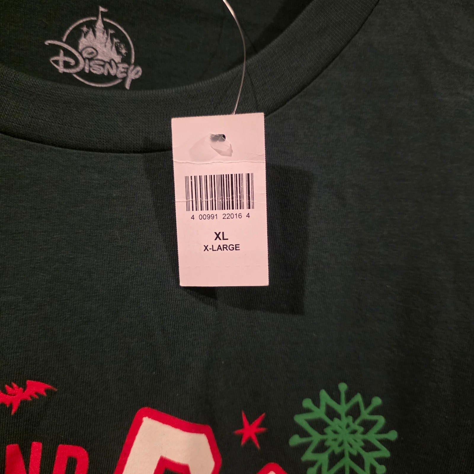 Disney T-Shirt Mens XL Green New Nightmare Before Christmas Scary and Bright Tee gallery