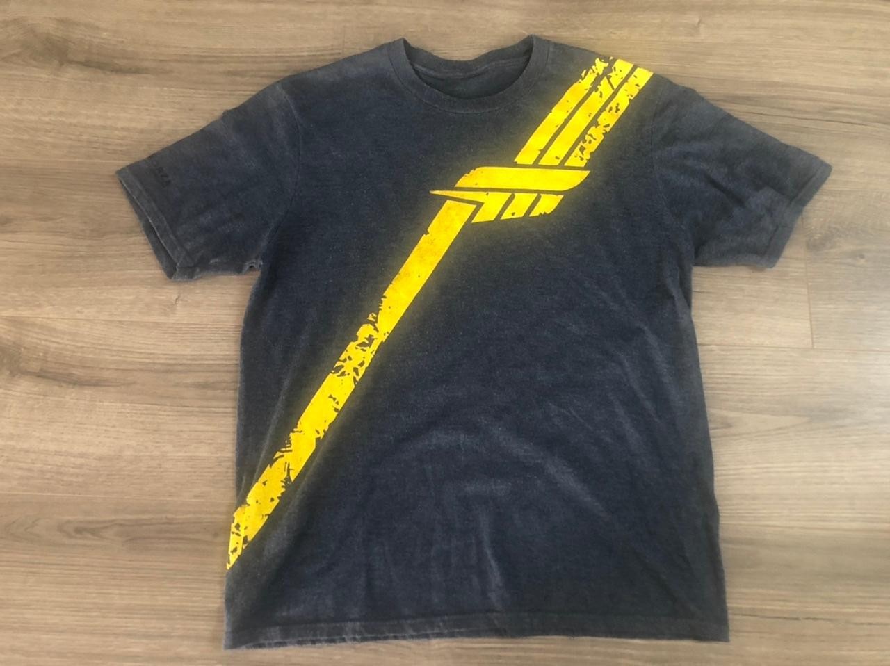 Forza Motorsport XBOX T Shirt Dark Gray Yellow Stripe Used See Description gallery