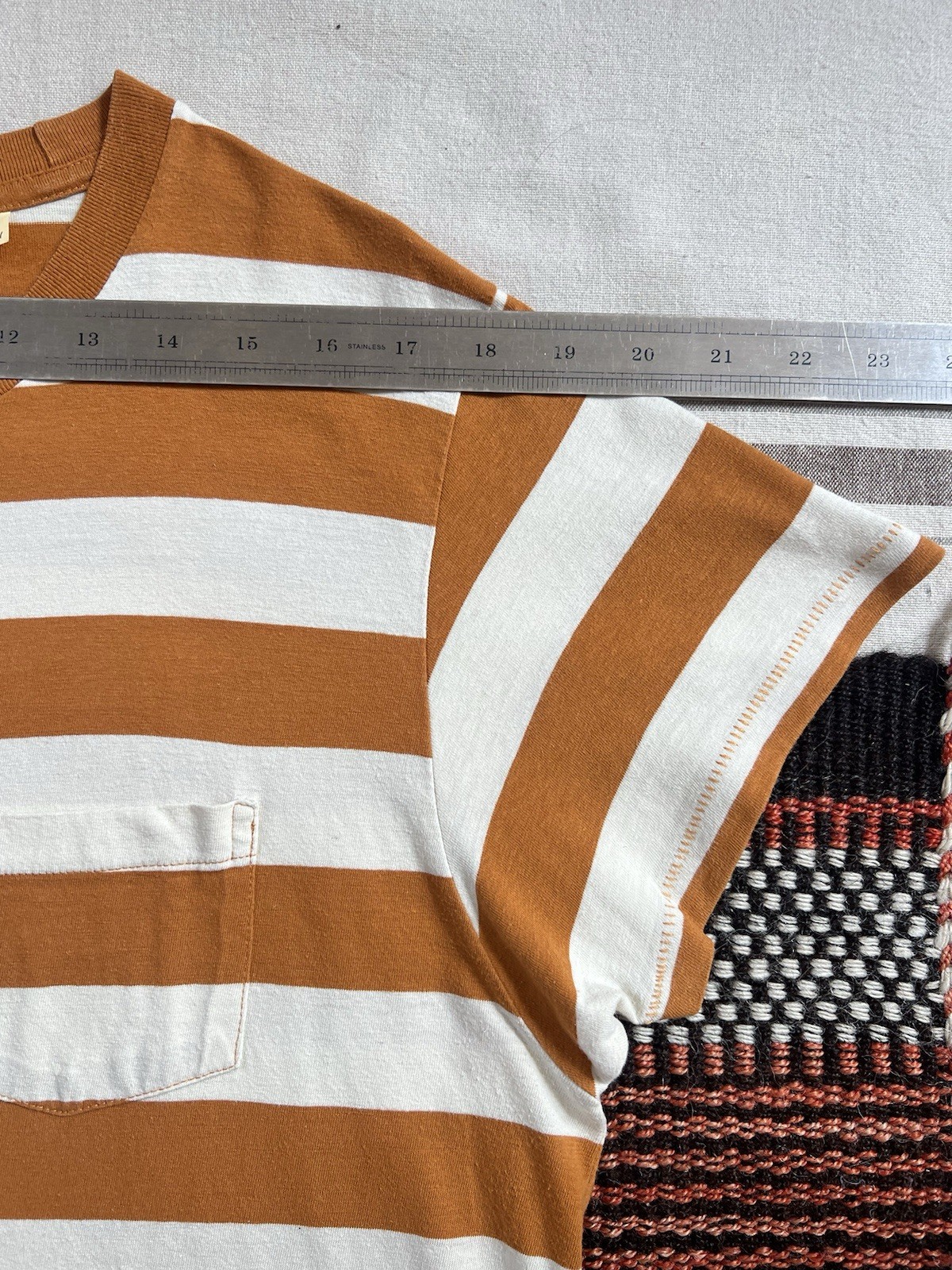 LVC T-Shirt L Breton Stripe 50s Sportswear Levi's Vintage Clothing Single Stitch gallery