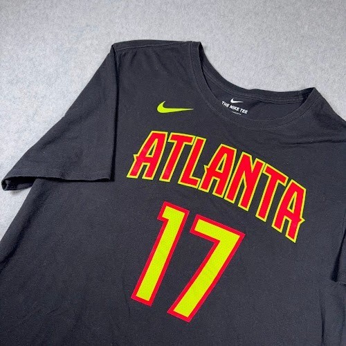 Atlanta Hawks Shirt Mens XL Dennis Schroder 17 Nike Dri-FIT Black NBA gallery