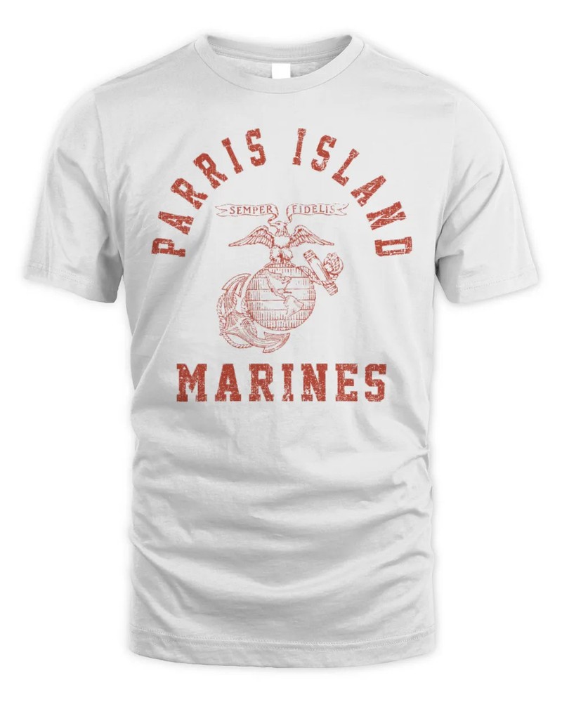 Marines Corps Usmc Old School Parris Island Training Shirt