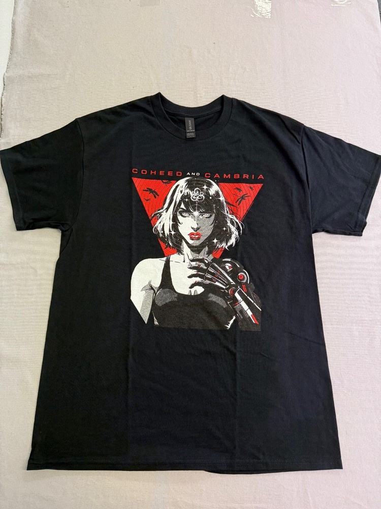 Coheed and Cambria Band T-shirt Android Girl & Dragon Flys Official New
