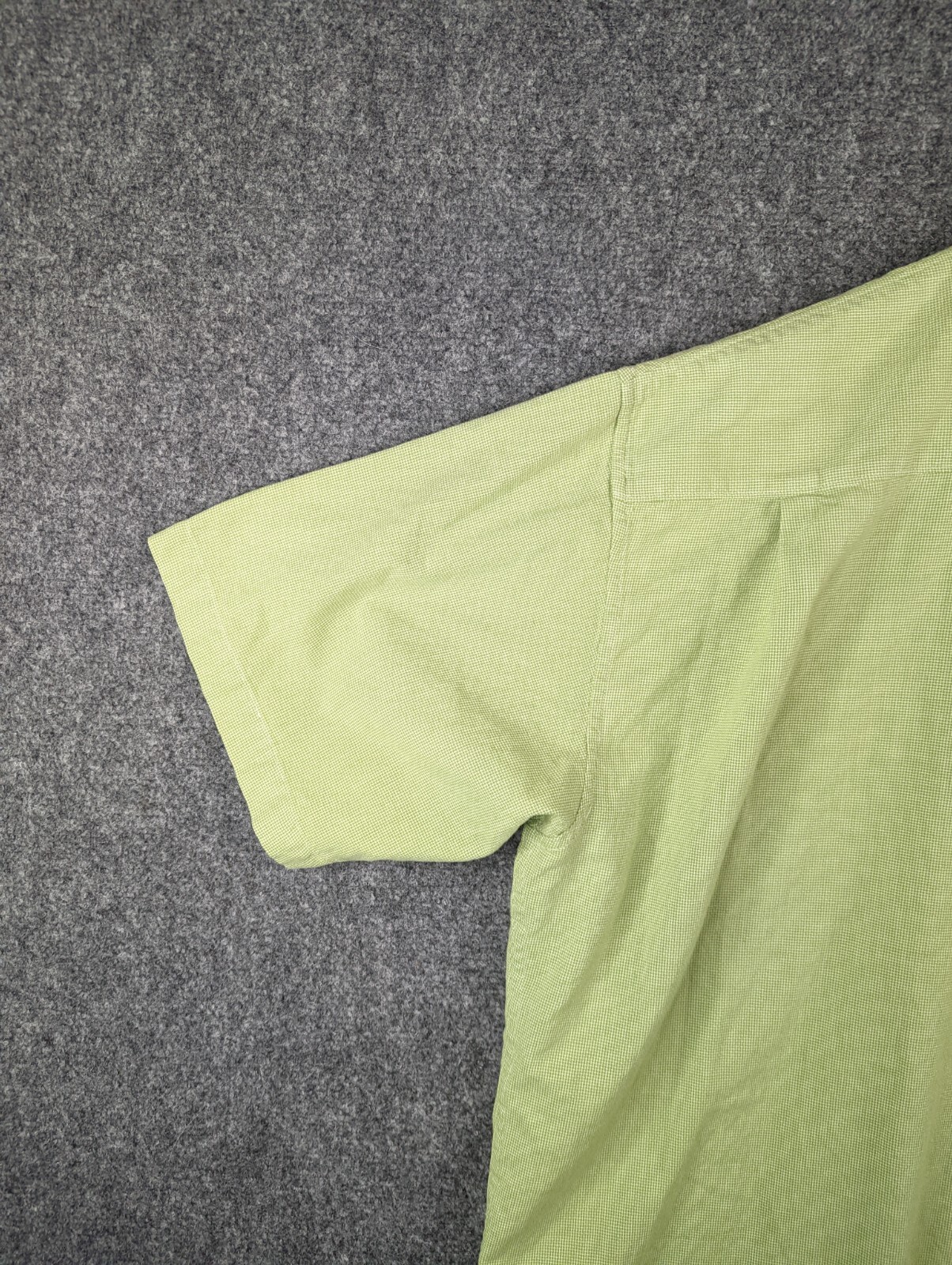 Cabela's Shirt Mens Large Green Check Lightweight Nylon Blend Button Down gallery
