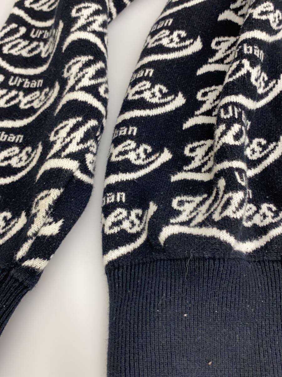 SYUMAN. Knit Sweater (Lightweight) Free Size Cotton Black All-Over Print YO24ss- gallery