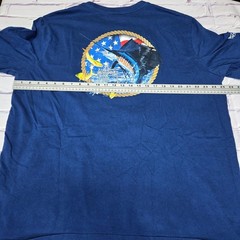Guy Harvey Mens Navy Blue Sailfish American Flag Graphic T-Shirt XXXL Cotton