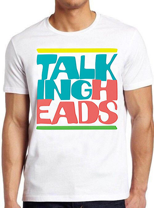 Talking Heads Retro 80s Typography Design Music Retro Cool Tee T Shirt