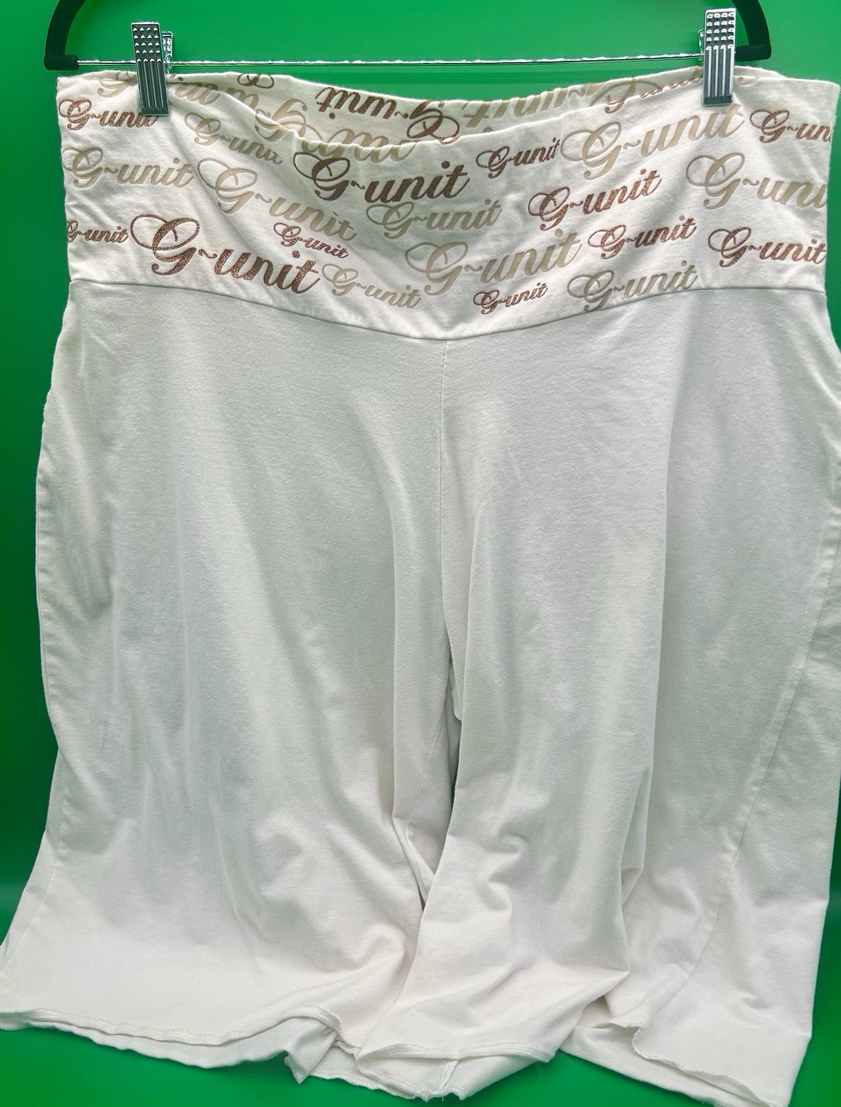 VTG hip-hop skater vibes-Unit Bermuda Shorts High Rise Logo Waistband Stretch XL gallery