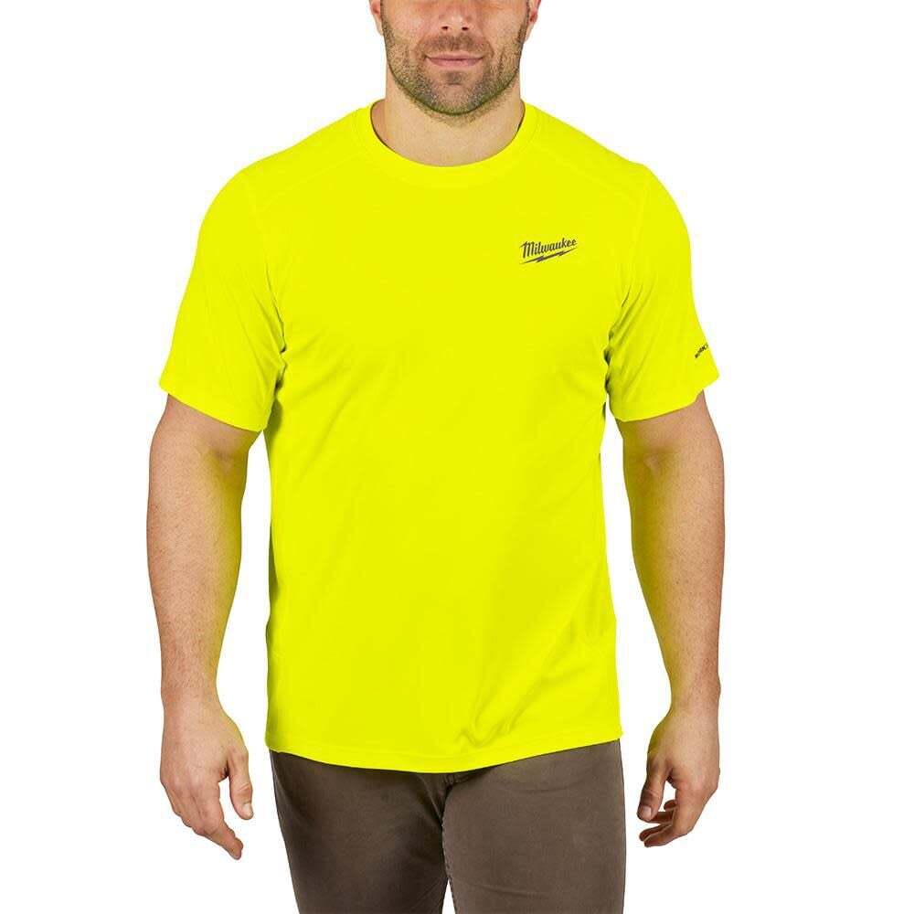 Milwaukee Workskin Lightweight Performance Shirt – Short Sleeve Hi Vis Yellow –