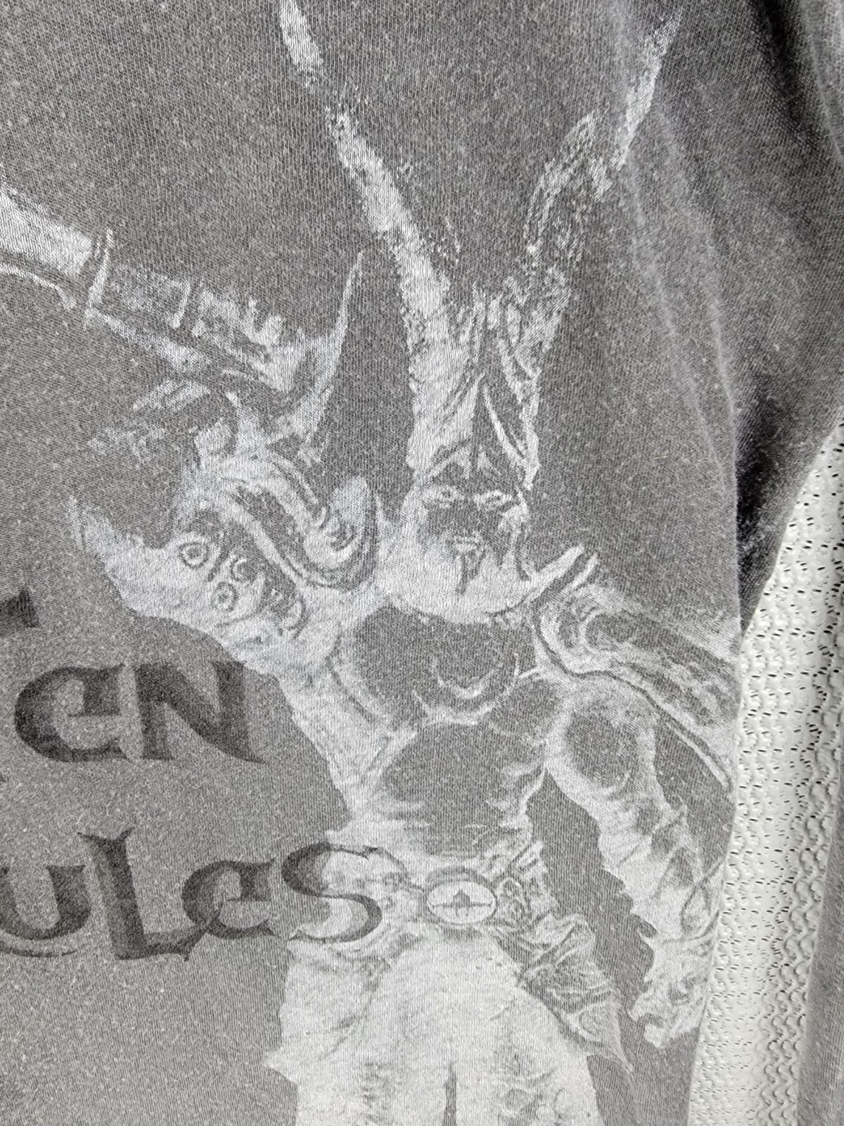 Bas Rutten T-shirt size XL warrior monster martial arts gray semi-sheer gallery