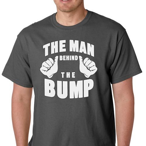 The Man Behind The Bump newborn baby #1 dad pregnant maternity super T-Shirt gallery
