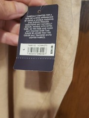 NWT Lucky Brand Beige Tee with Red & Blue Graphic