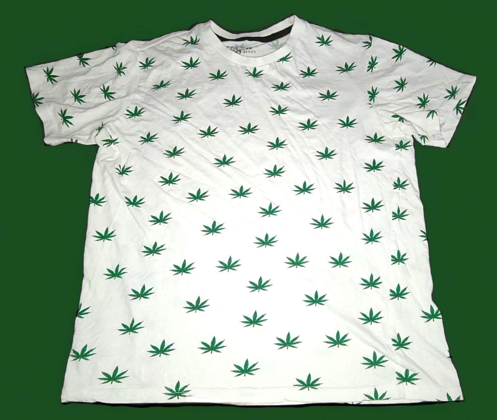 Men's Medium White Marijuana Hemp Leaf Pattern by EIGHTY EIGHT BRAND gallery