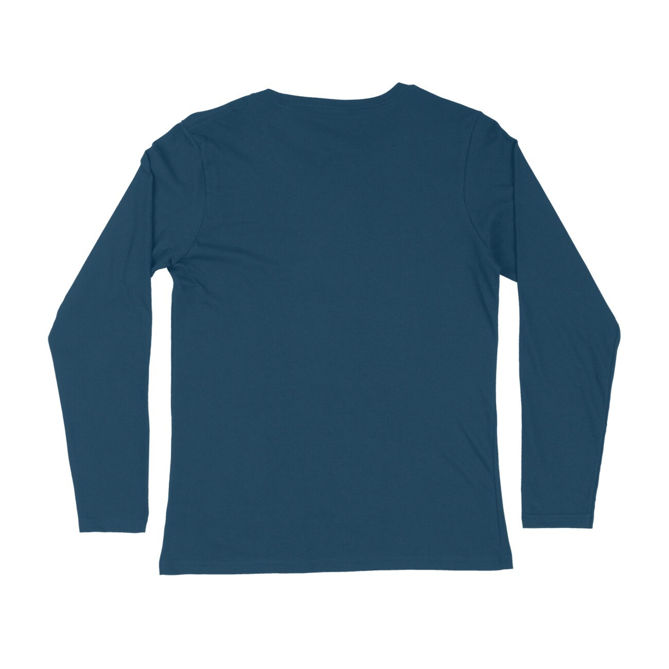 Round Neck Navy Blue Color Mix Size Full Sleeve Casual Wear T shirt For Men gallery