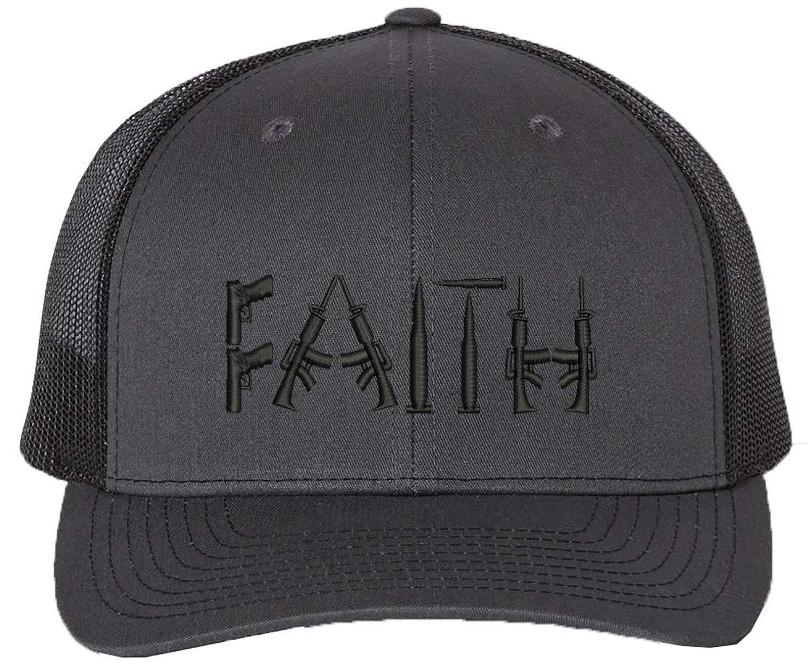 Faith Guns 2nd Amendment Richardson Embroidered One Size Fits All Trucker Hat gallery