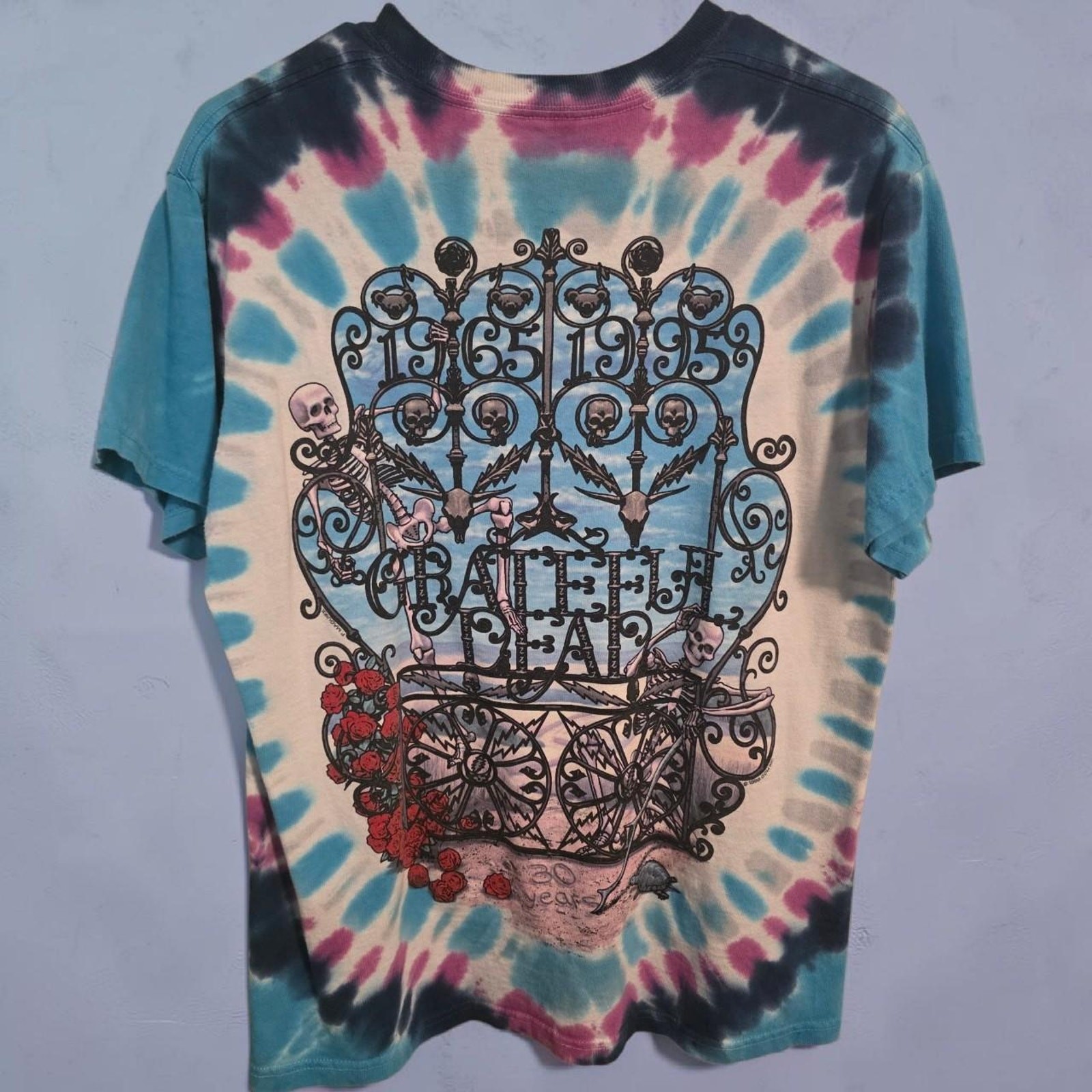 Liquid Blue Grateful Dead 30th Anniversary Graphic Tie Dye Tee gallery
