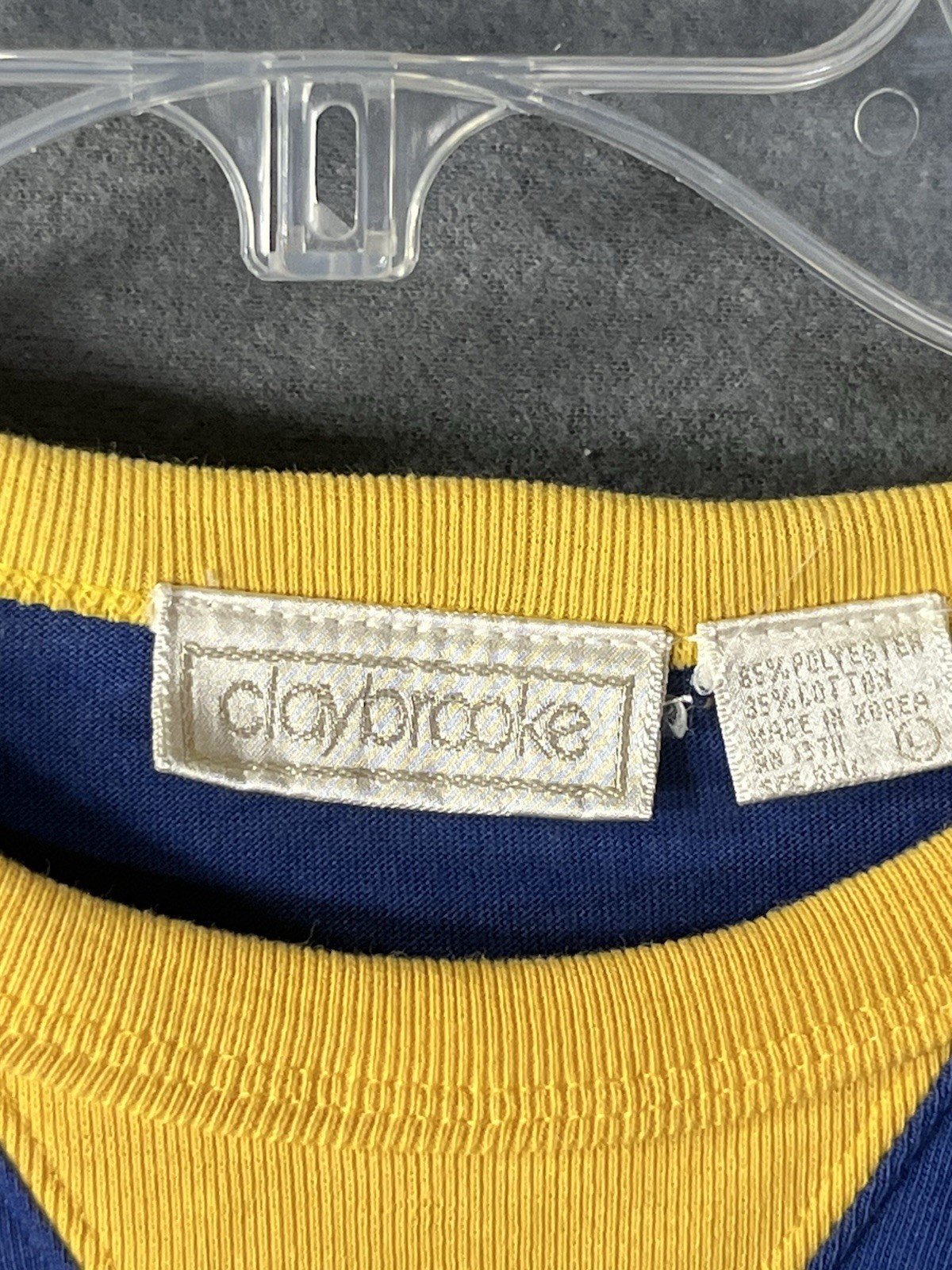 VTG Claybrooke Raglan Shirt Sportswear Gym 70s 80s Korea Colorblock See Photos gallery