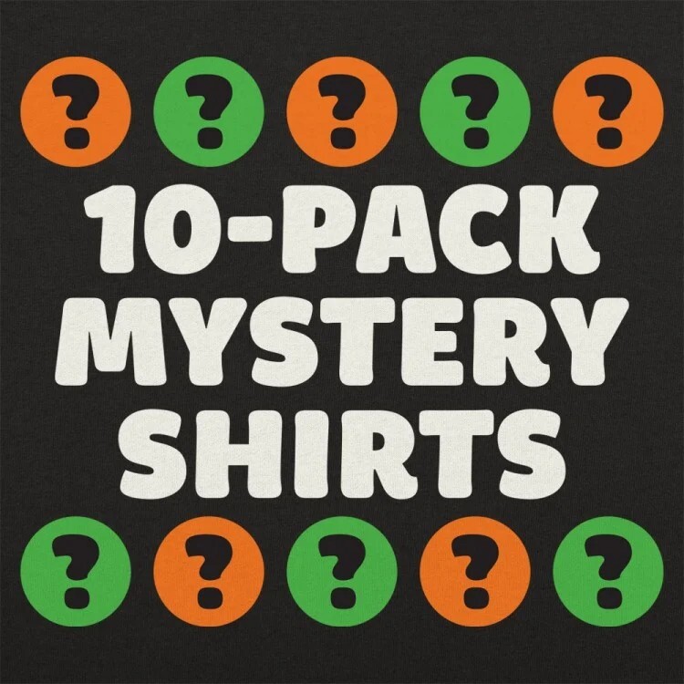 $50 Ten Pack Mystery T-Shirts | Guys 2XL Size | Delta, Gildan, FOTL
