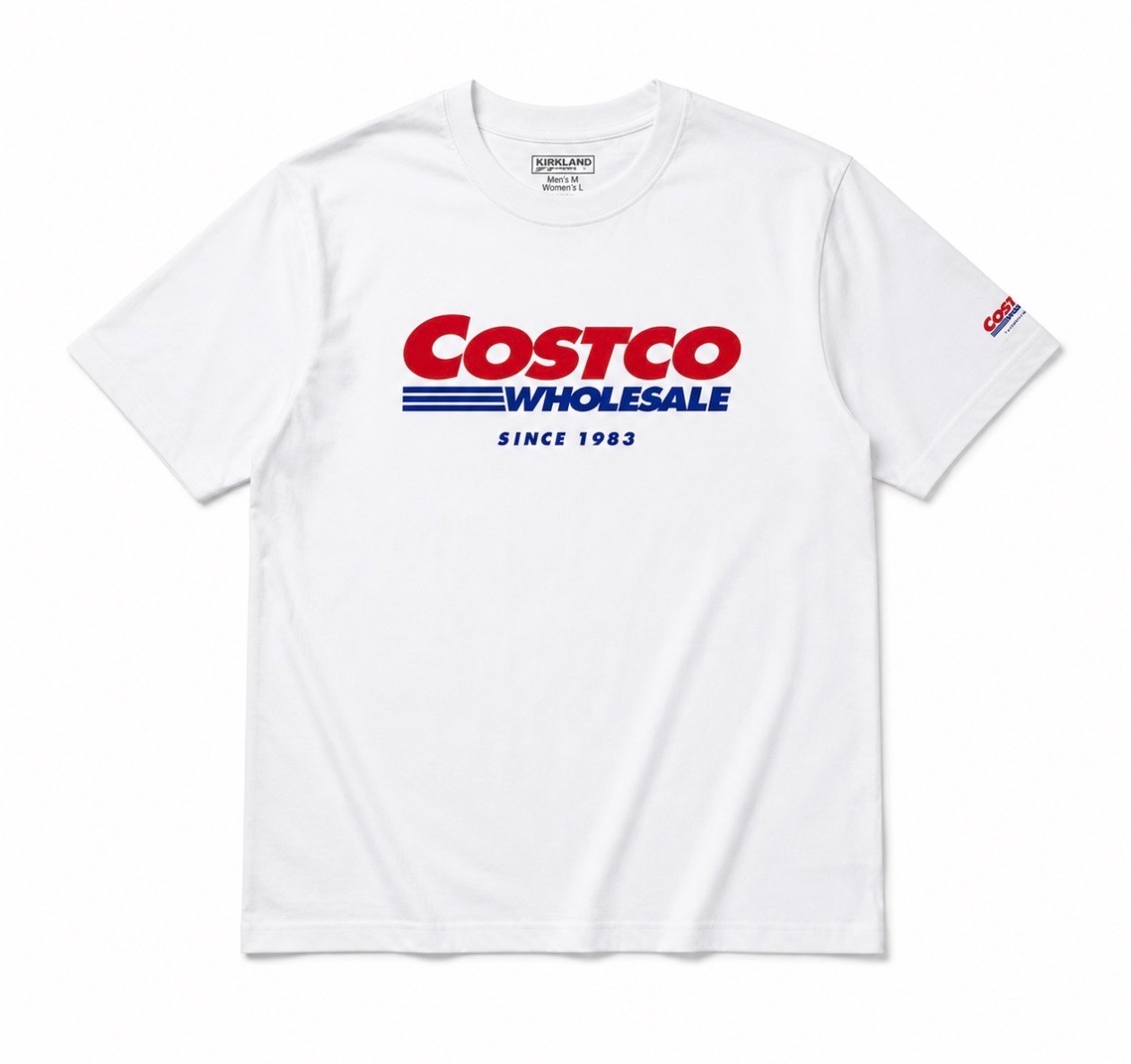 Costco Wholesale Unisex Logo Tee Black Withe Kirkland gallery