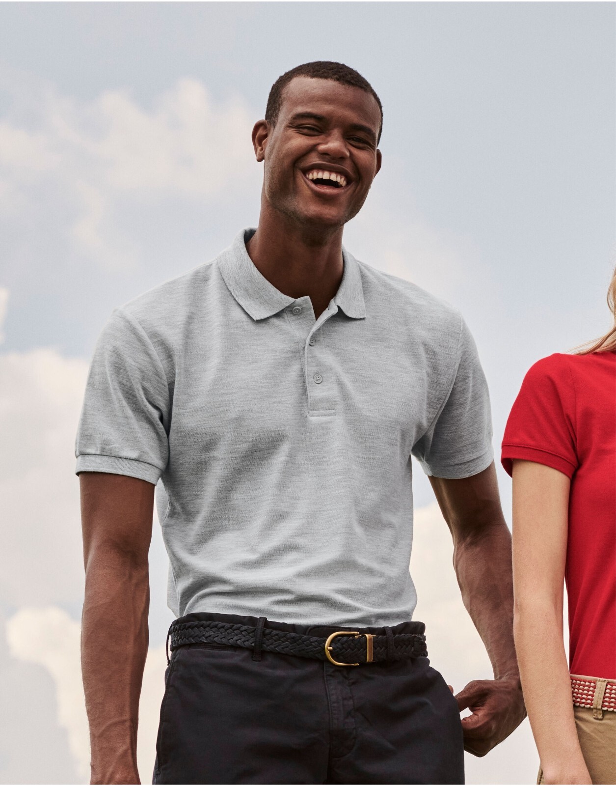 Fruit Of The Loom Mens Short Sleeve Polo T Shirt Plain Easy Care Polycotton Tops gallery