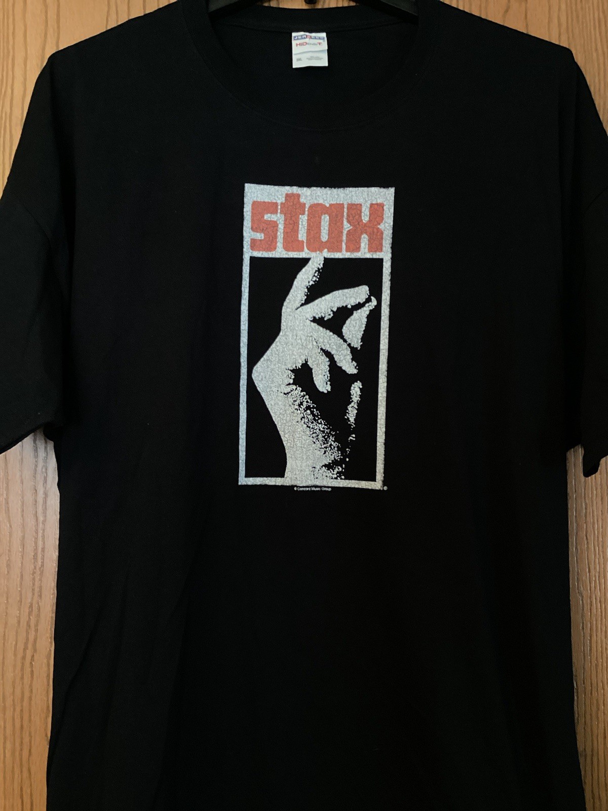 Stax Record Label – Black Shirt With Stax Logo- Concord Music Group- Black – 3XL
