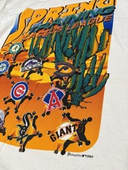 Vintage 2002 Cactus League Spring Training MLB Shirt Y2K White Socks Giants A’s
