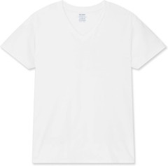 Gildan Men’s V-Neck T-Shirts, Multipack, Style G1103 XX-Large, White (6-pack)
