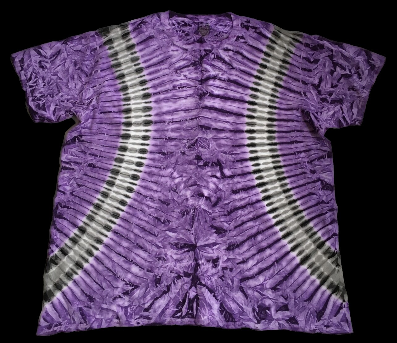 *New* 2XL – Sm Handmade Tie Dye, Violet Black Bender, Crew or V-Neck