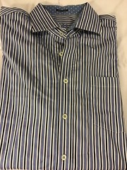 Bugatchi uomo Button down shirt size XXL flip cuff