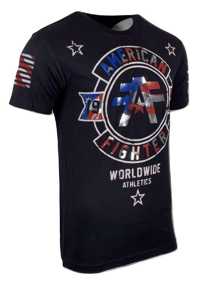 AMERICAN FIGHTER Men's T-Shirt SILVER LAKE PATRIOT Athletic Biker MMA S-4XL gallery