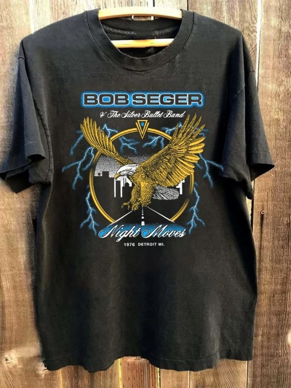 Bob Seger & The Silver Bullet Band Night Moves Cotton S-5XL T Shirt BT745