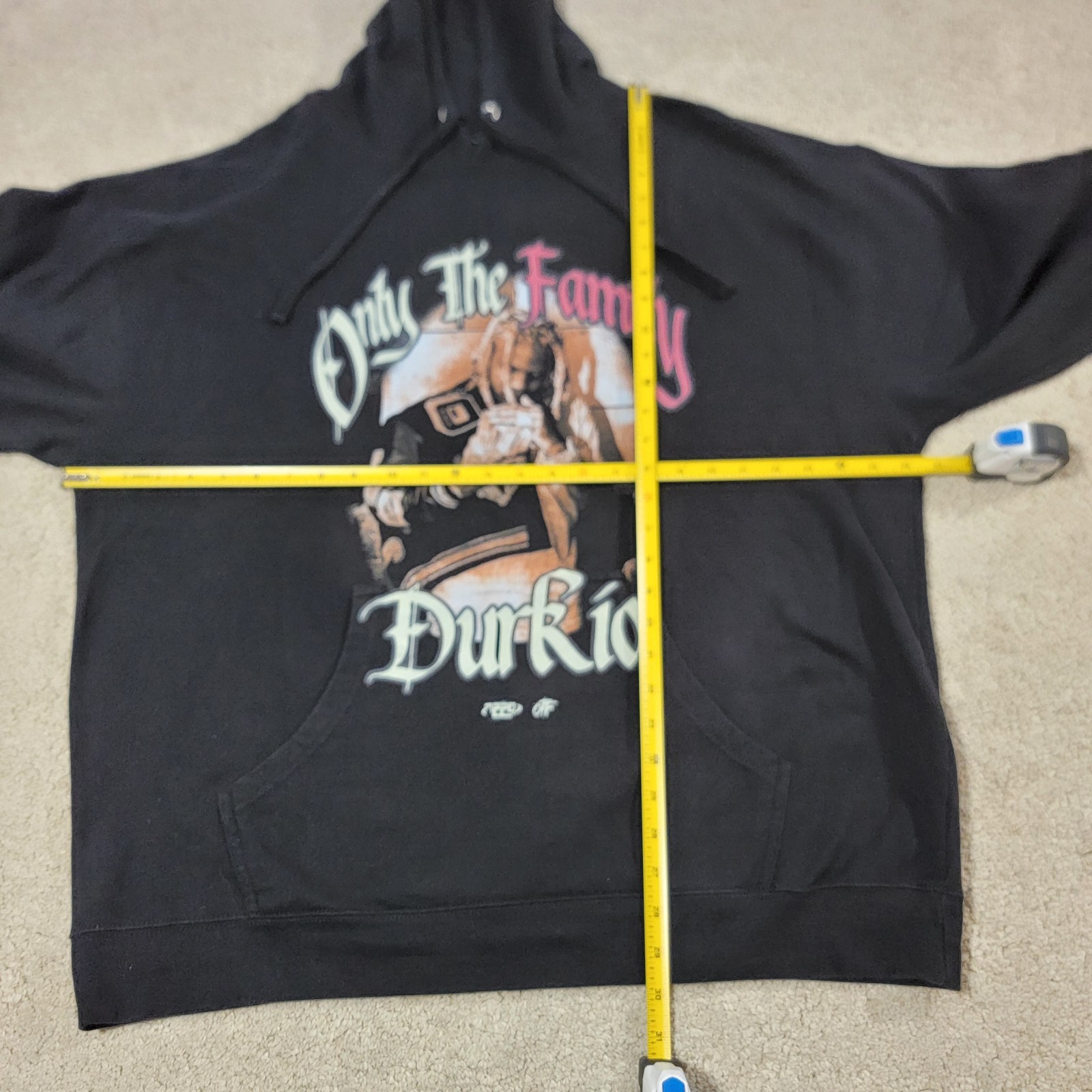 OTF Lil Durk 7220 Tour Black Hoodie Rap Tour Size XXL gallery