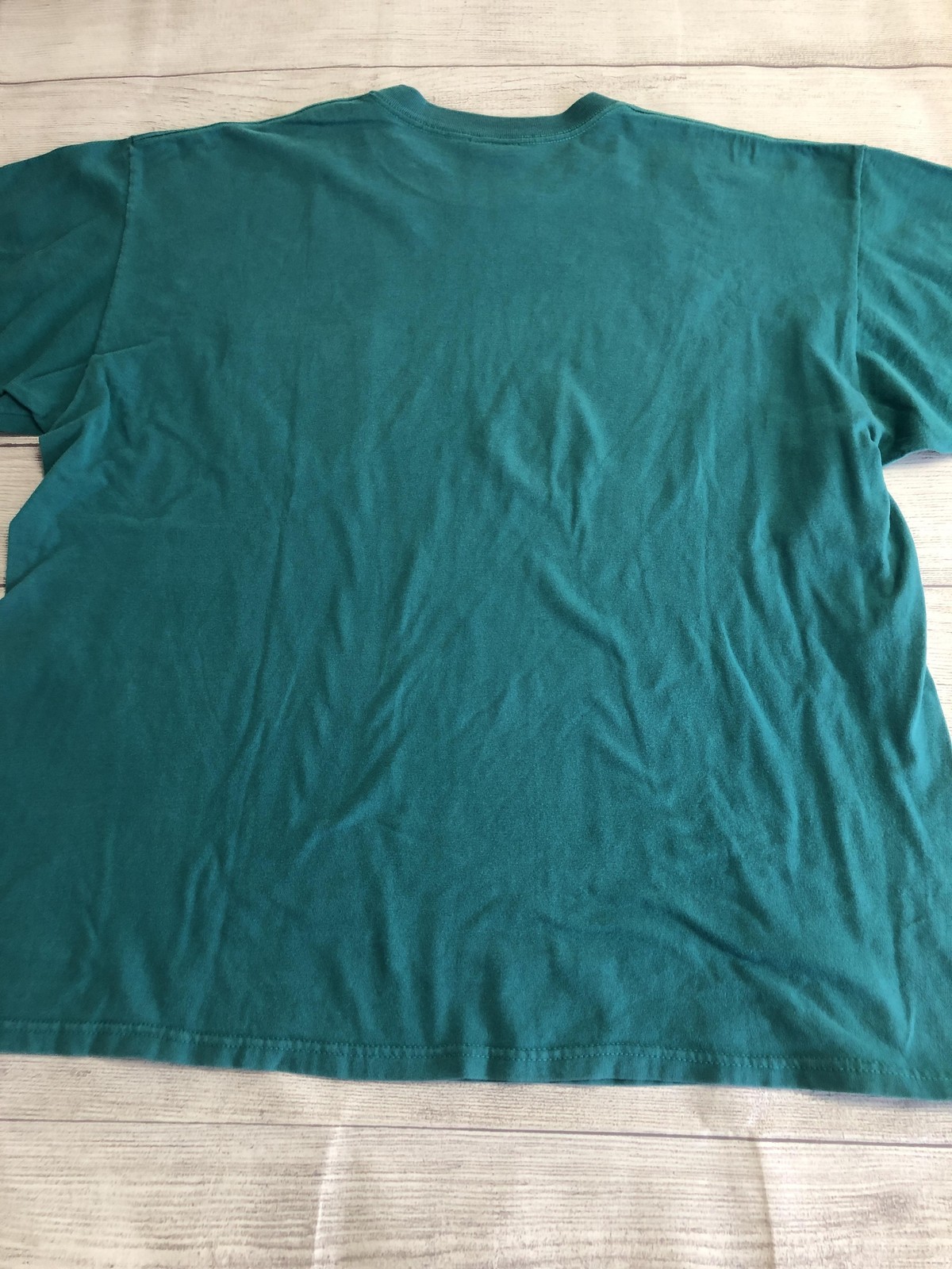 Vintage Key Elements Shirt Mens XL Green Solid Pocket Tee Made USA Casual gallery